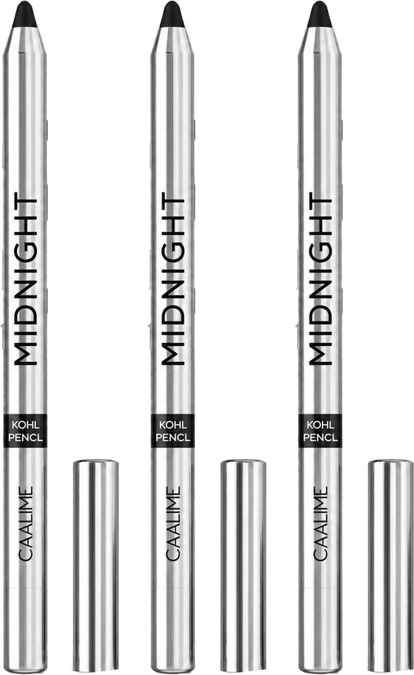 Renee. Midnight Kohl Black Kajal Pencil -Waterproof Smudgeproof 24 Hrs Pack of 3-image-11
