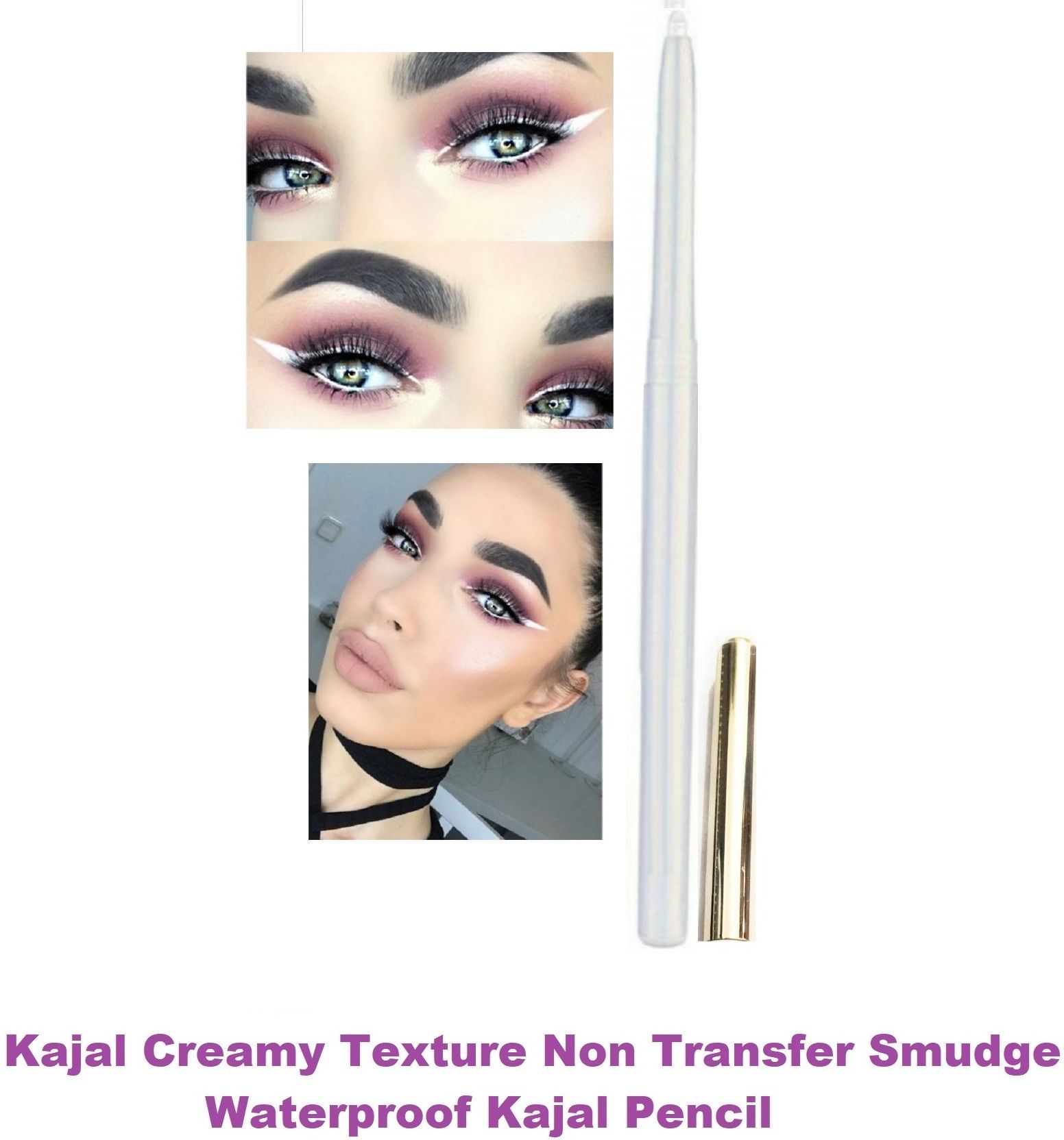 aylily Matte Long Lasting Smudge Proof Kohl Kajal Snow White-picture-39