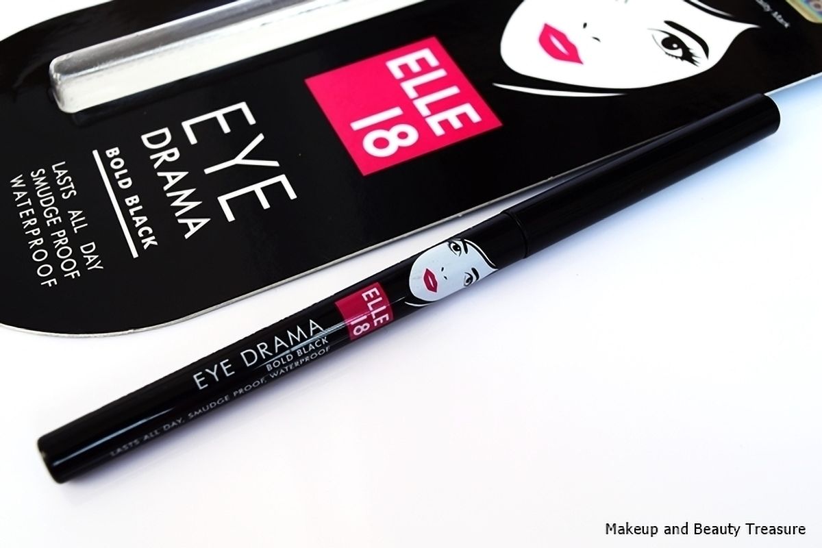 elle 18 KAJAL MATTE FINISH BOLD BLACK 0.35gram FOR EYE MAKEUP.-picture-2