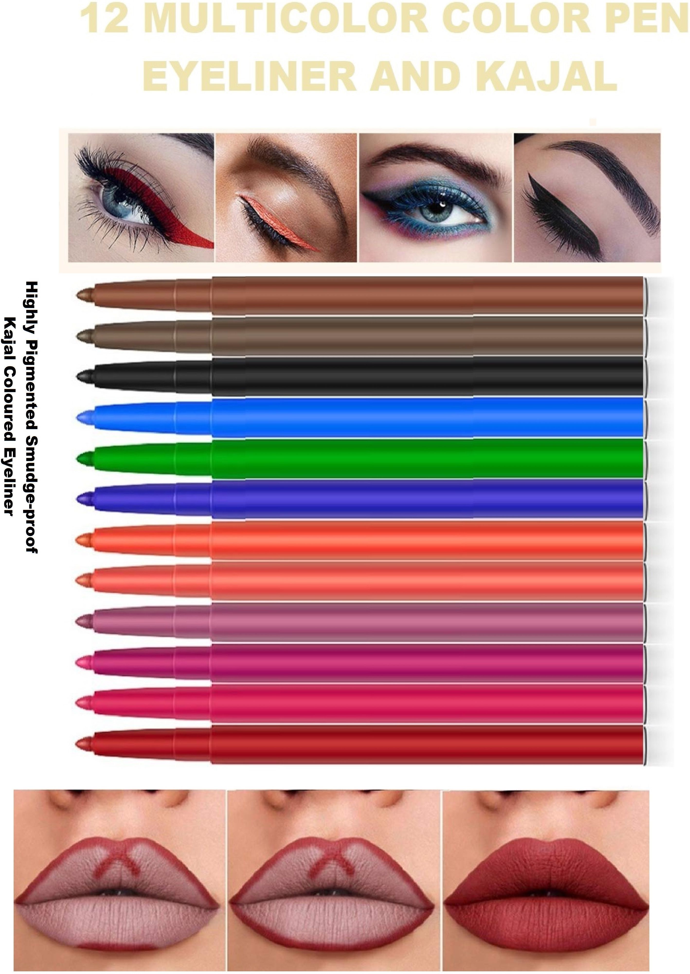 Best Multi colors waterproof makeup up long lasting kajal-image-1