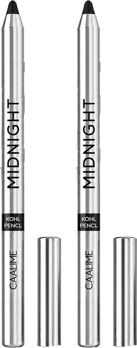 Renee. Midnight Kohl Black Kajal Pencil -Waterproof Smudgeproof 24 Hrs Pack of 2-image-1
