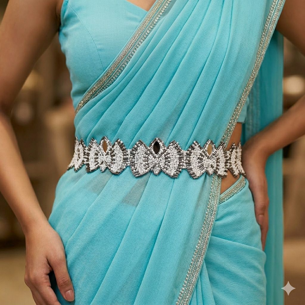 purala Women Evening, Party, Casual Grey Fabric Belt-picture-17