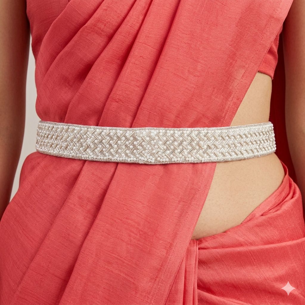 purala Women Evening, Party, Casual White Fabric Belt-picture-28