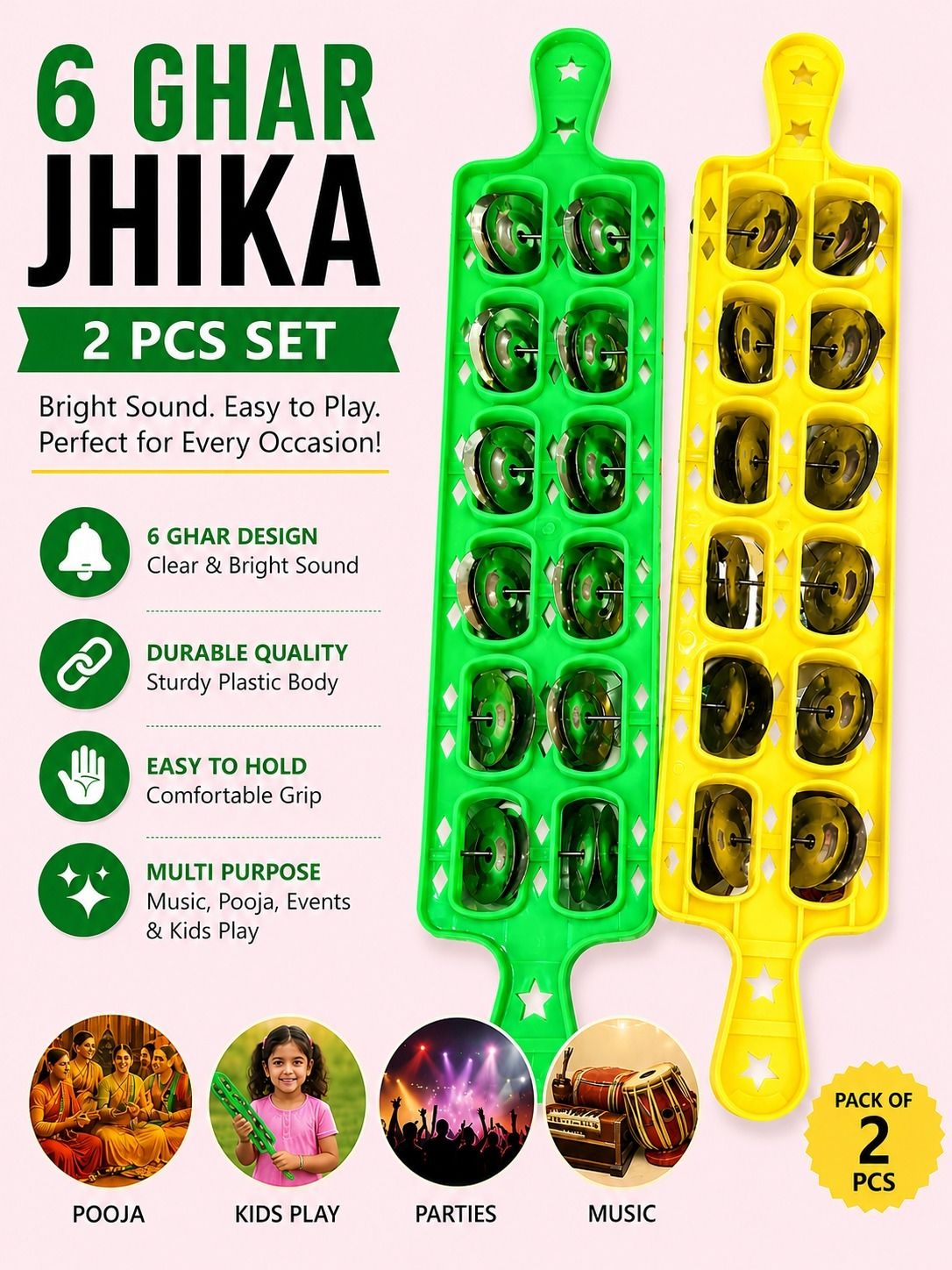 musiking 6 GHAR JHIKA 2 PCS AZ14 Kartal Instrument-picture-29