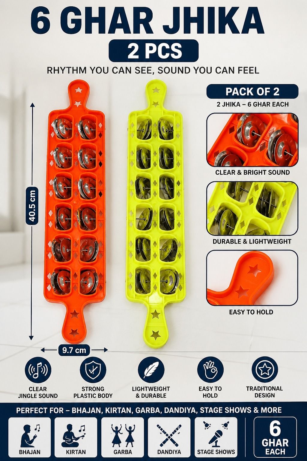 musiking 6 GHAR JHIKA 2 PCS AZ1 Kartal Instrument-picture-32