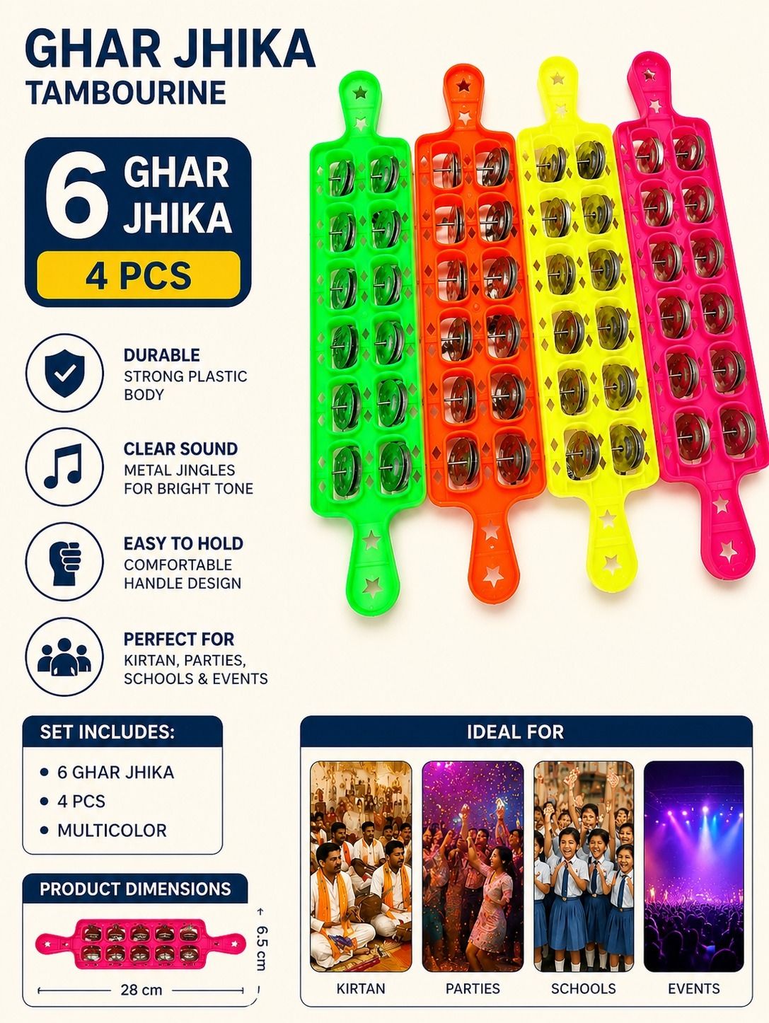 musiking 6 GHAR JHIKA 4 PCS AB10 Kartal Instrument-picture-47