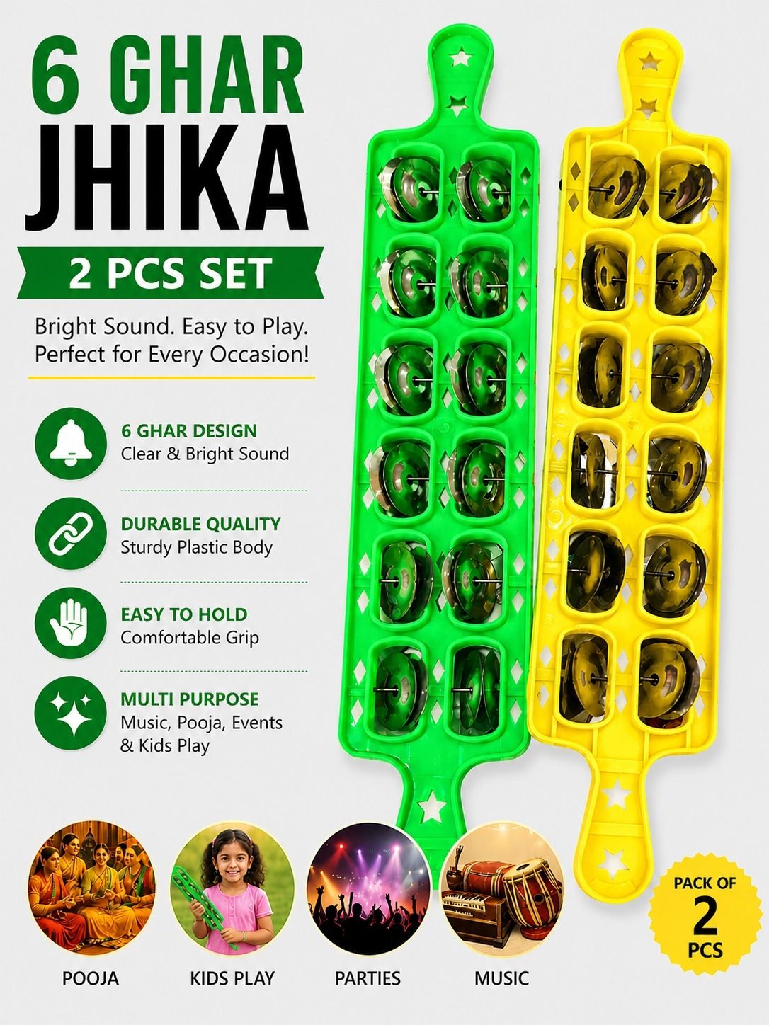 musiking 6 GHAR JHIKA 2 PCS AZ13 Kartal Instrument-picture-36