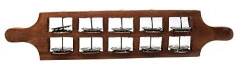 bestbrother BB132 wood Jhika Cymbal Handmade Indian Musical Instrument 5 Bells Kartal Instrument-picture-28