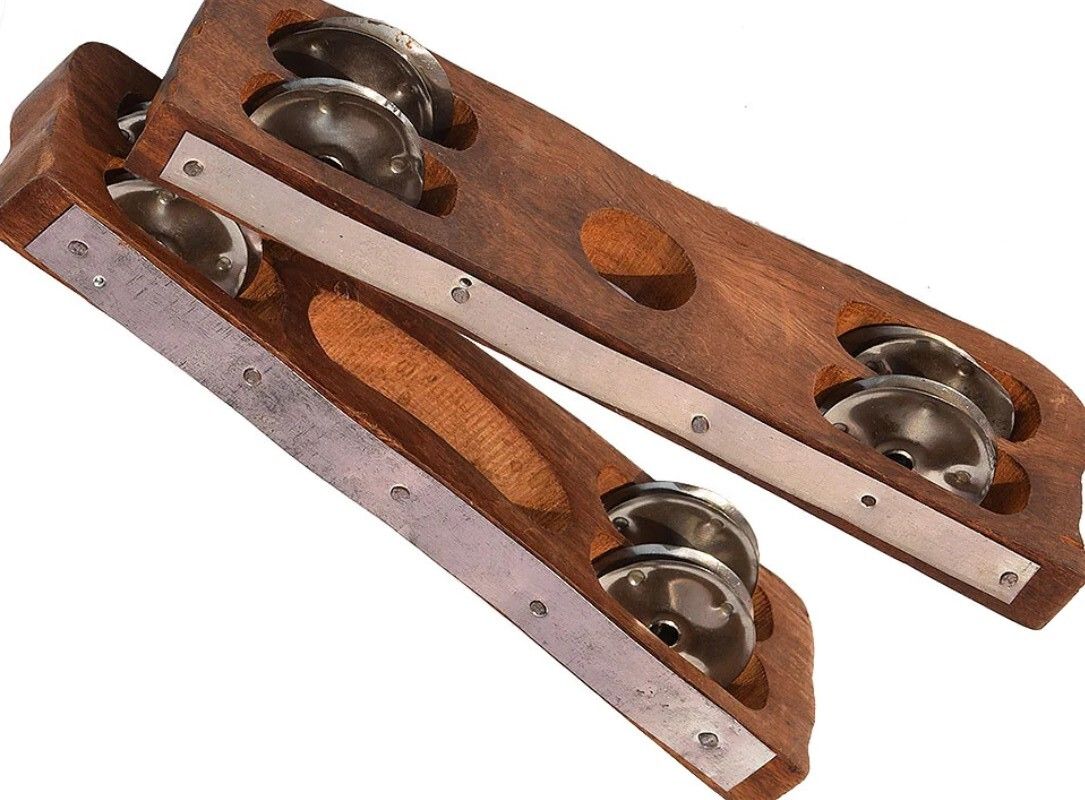 bestbrother BB159 wood Kartal Pair Indian Musical Percussion Instrument Hand-Cymbals Kartal Instrument-picture-6