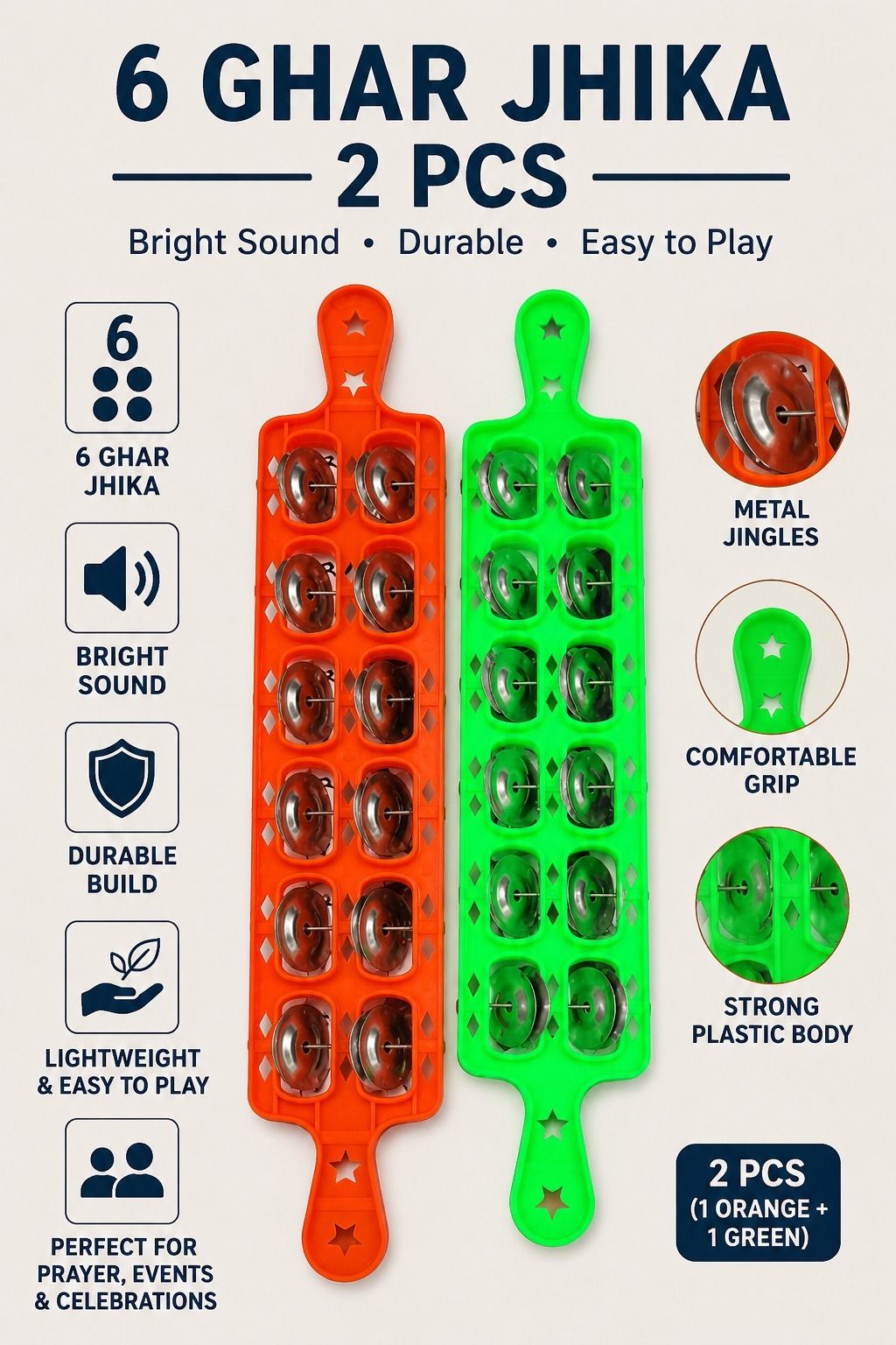 musiking 6 GHAR JHIKA 2 PCS AZ43 Kartal Instrument-picture-26