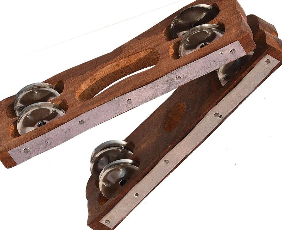 khalsa musical KM162 wood Kartal Pair Indian Musical Percussion Instrument Hand-Cymbals Kartal Instrument-picture-41