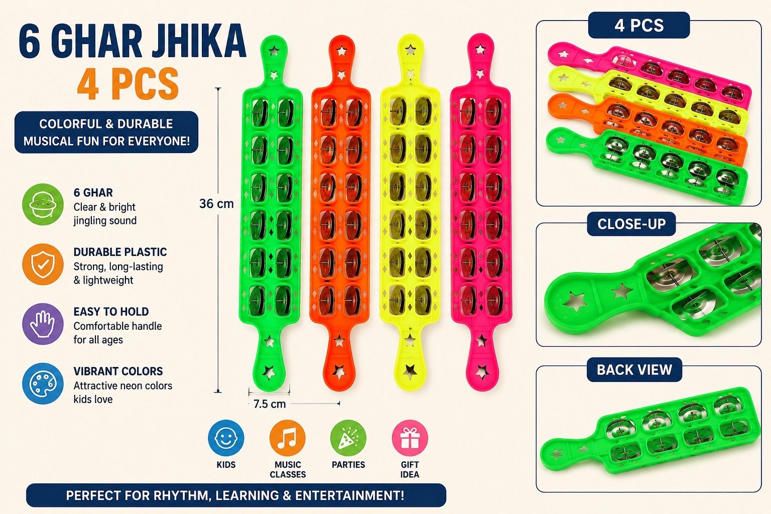 musiking 6 GHAR JHIKA 4 PCS AB20 Kartal Instrument-picture-26