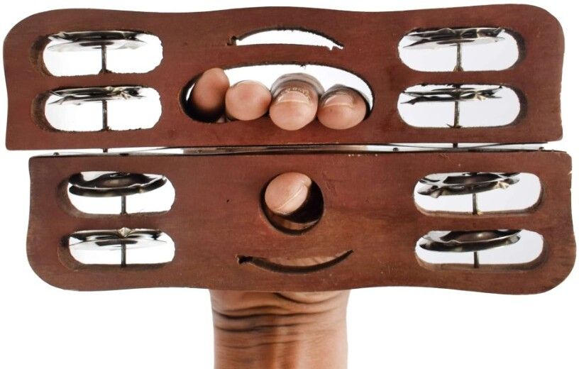 khalsa musical KM116 Handmade Kartal Pair Indian Musical Percussion Kartal Instrument-picture-18