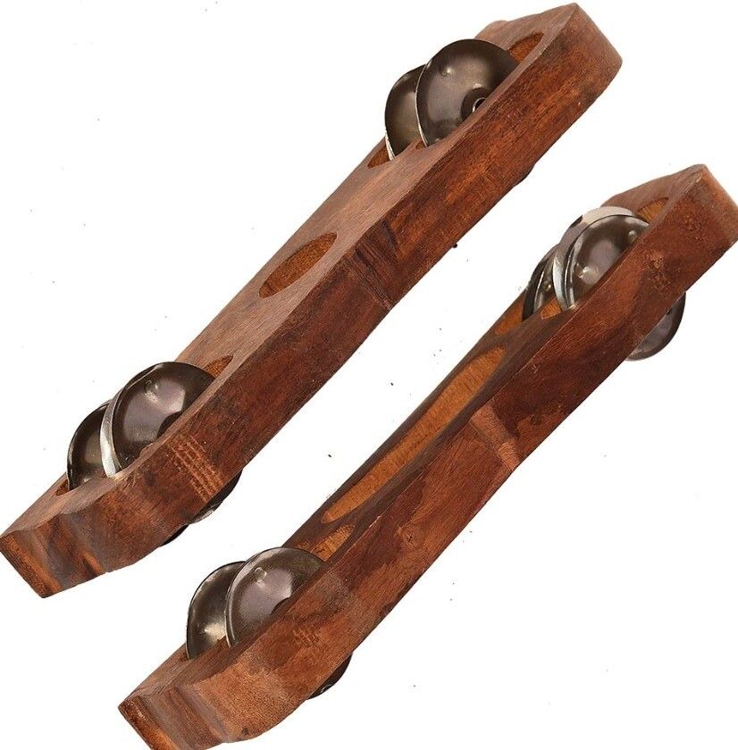 khalsa musical KM160 wood Kartal Pair Indian Musical Percussion Instrument Hand-Cymbals Kartal Instrument-picture-43