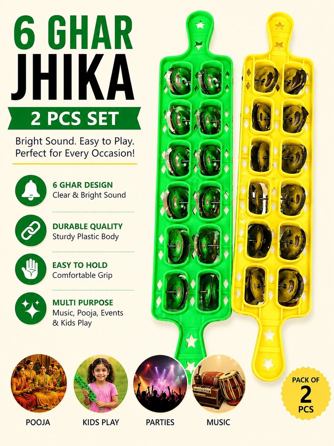 musiking 6 GHAR JHIKA 2 PCS AZ16 Kartal Instrument-picture-16