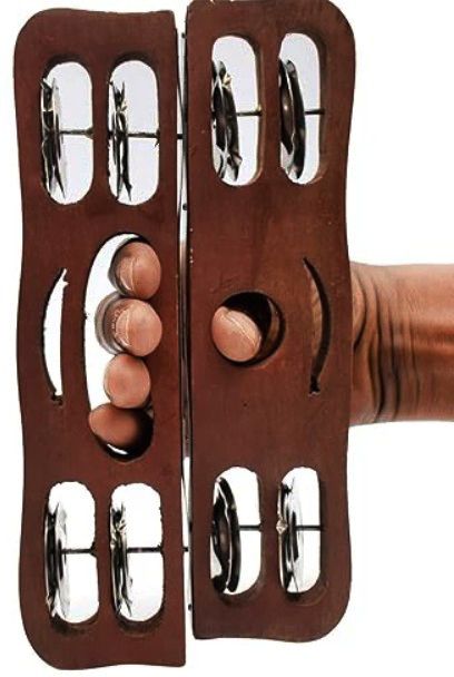 khalsa musical KM121 Handmade Kartal Pair Indian Musical Percussion Kartal Instrument-picture-25