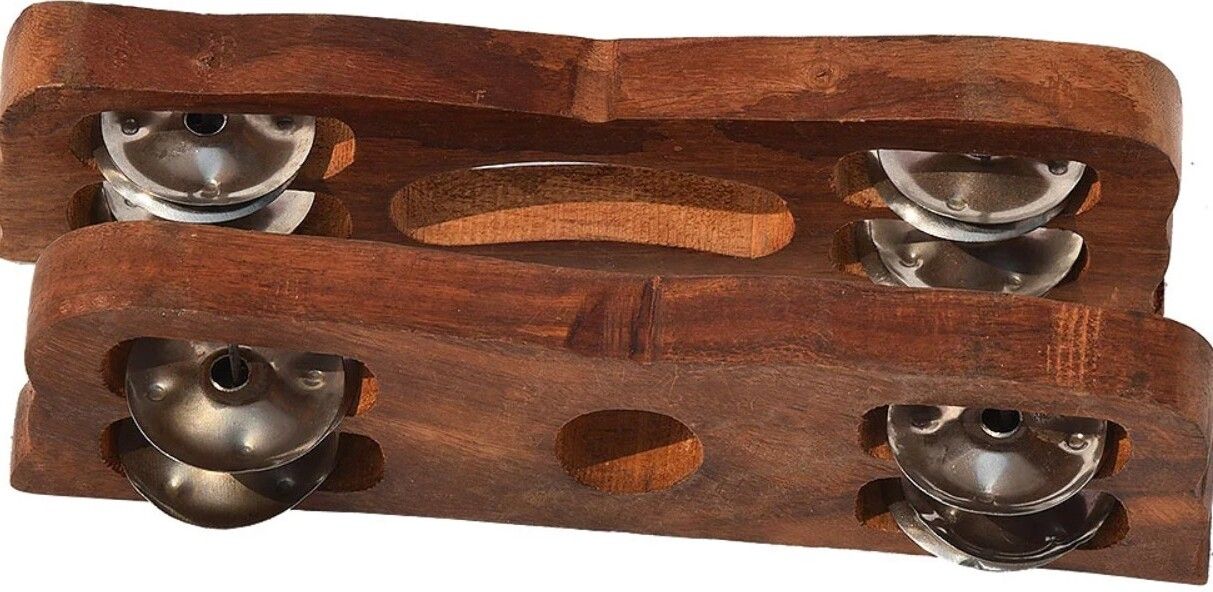 maga mart MM150 wood Kartal Pair Indian Musical Percussion Instrument Hand-Cymbals Kartal Instrument-picture-42
