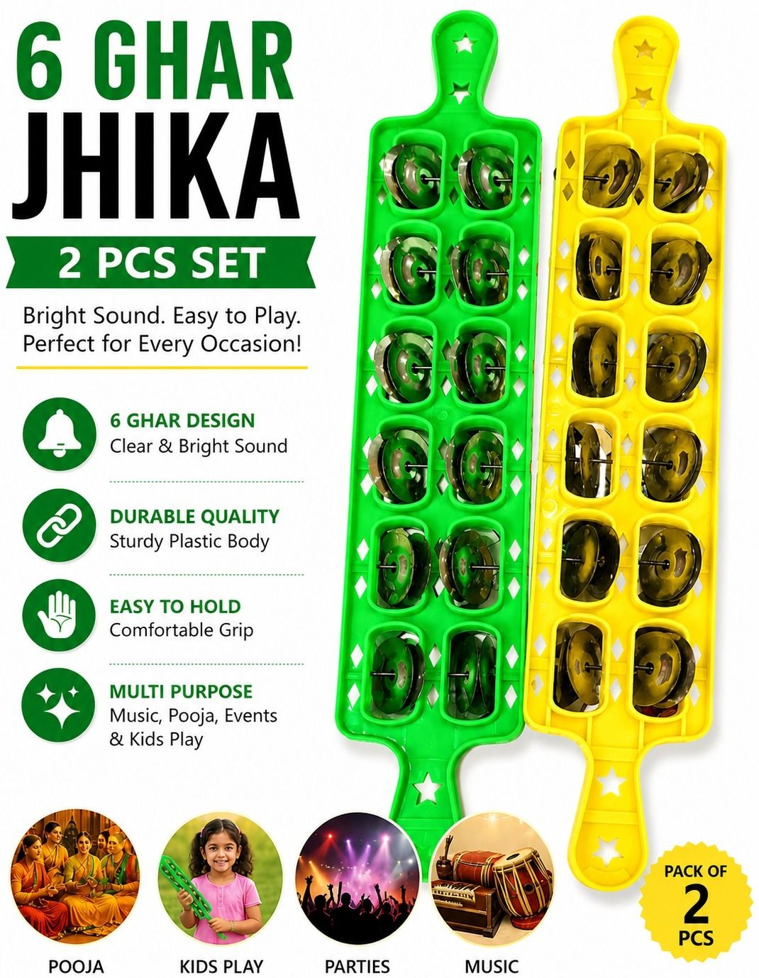 musiking 6 GHAR JHIKA 2 PCS AZ17 Kartal Instrument-picture-37