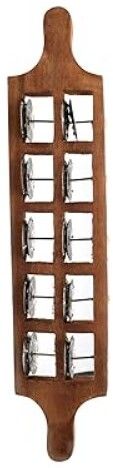 khalsa musical KM111 wood Jhika Cymbal Handmade Indian Musical Instrument 5 Bells Kartal Instrument-picture-16