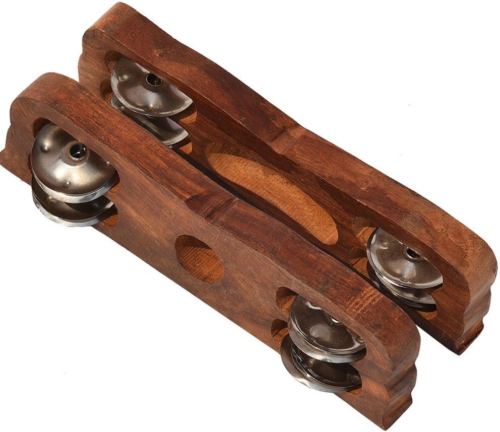 khalsa musical Wooden Indian Handmade Kartal Pair Hand-Cymbal Kartal Instrument-picture-12