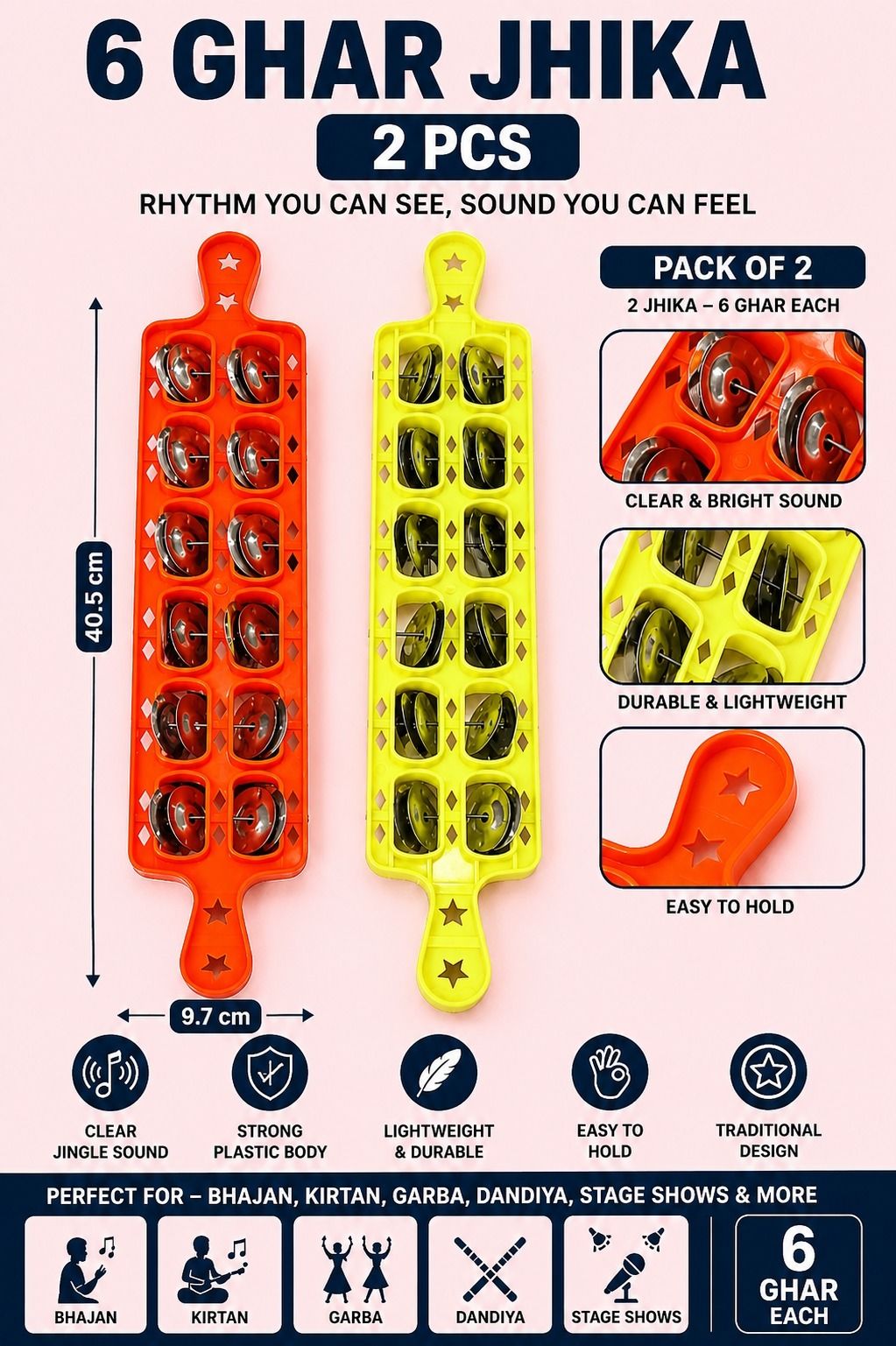 musiking 6 GHAR JHIKA 2 PCS AZ59 Kartal Instrument-picture-23