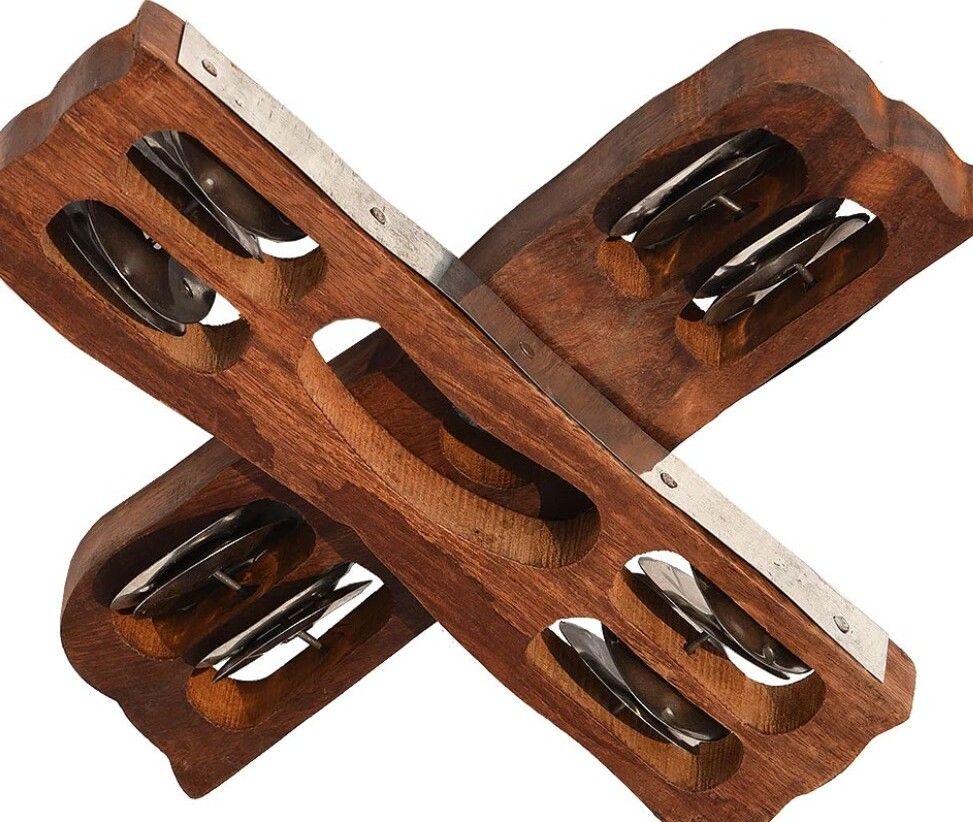 khalsa musical KM164 wood Kartal Pair Indian Musical Percussion Instrument Hand-Cymbals Kartal Instrument-picture-39