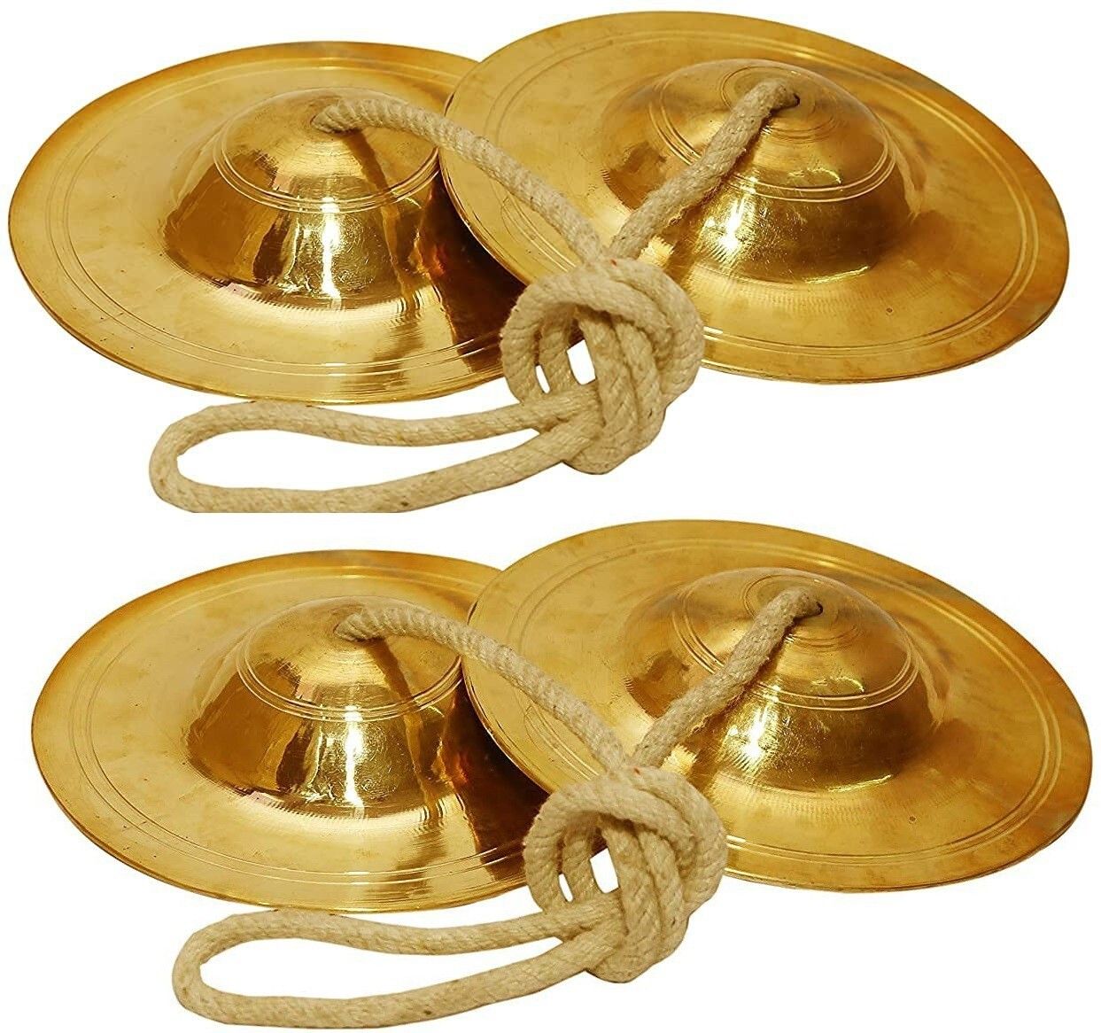 Hand Cymbals Brass Percussion Instrument Manjira Manjeera Pair ,Indian Musical Instrument 8cm set of 2 Kartal Instrument-image-40
