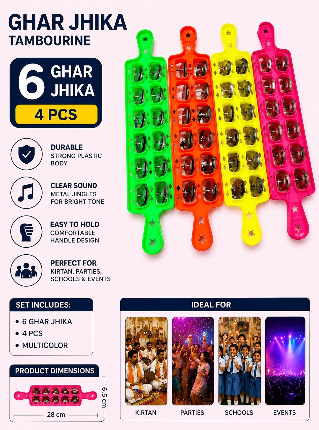 musiking 6 GHAR JHIKA 4 PCS AB7 Kartal Instrument-picture-30