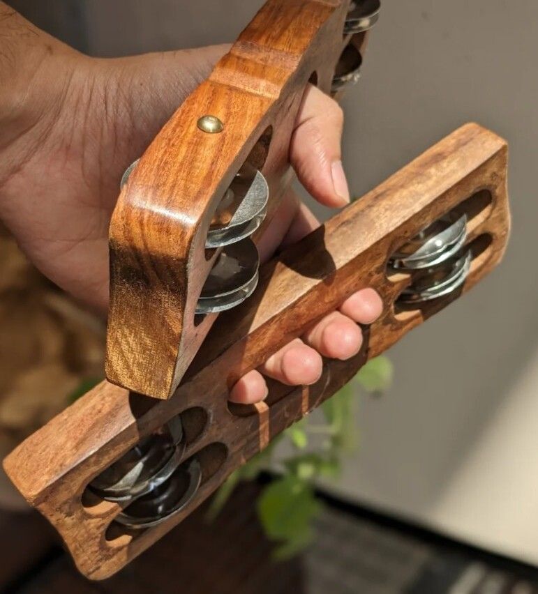 khalsa musical KM156 wood Kartal Pair Indian Musical Percussion Instrument Hand-Cymbals Kartal Instrument-picture-40