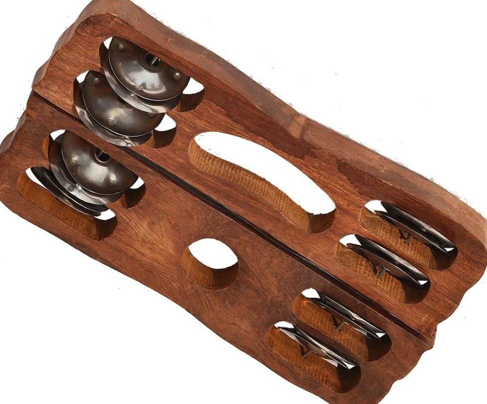 khalsa musical KM158 wood Kartal Pair Indian Musical Percussion Instrument Hand-Cymbals Kartal Instrument-picture-38