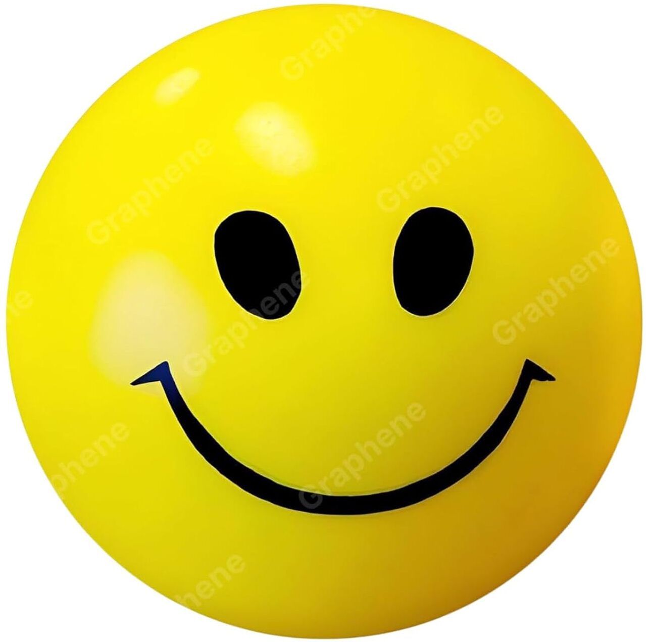 Stress Reliever Squeeze Ball for Kids & Adults Smiley Face - 7 cm (Yellow) Squash Ball