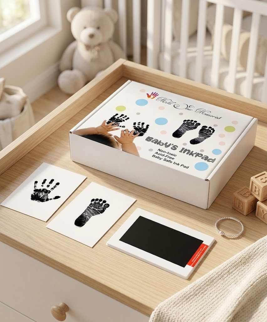 hirva enterprises Baby Hand & Foot Print Ink Pad Keepsake Kit Keepsake-picture-40