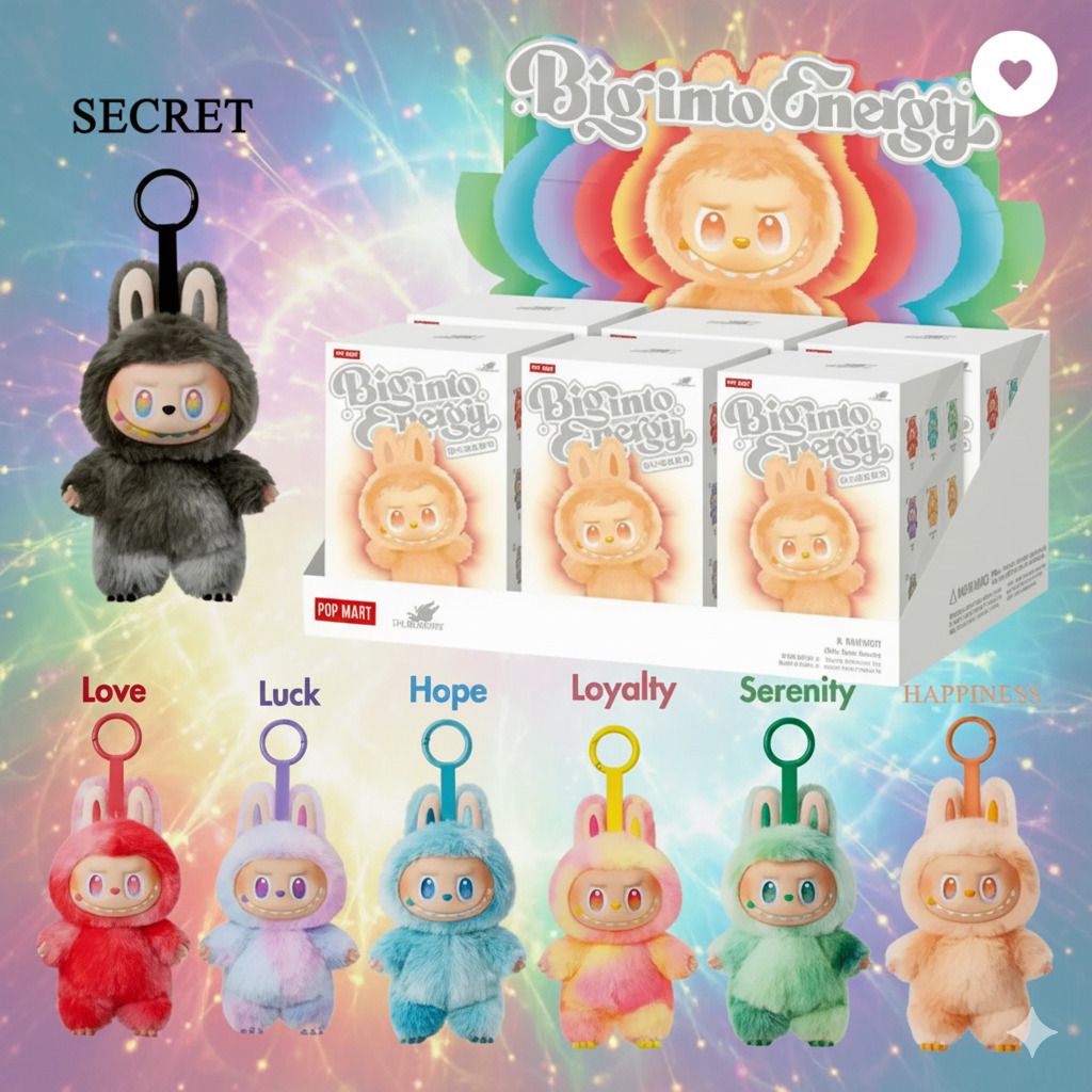 avstore Soft Labubu Toy Big Into Energy Edition Keychain Pendant - 17 cm-picture-34