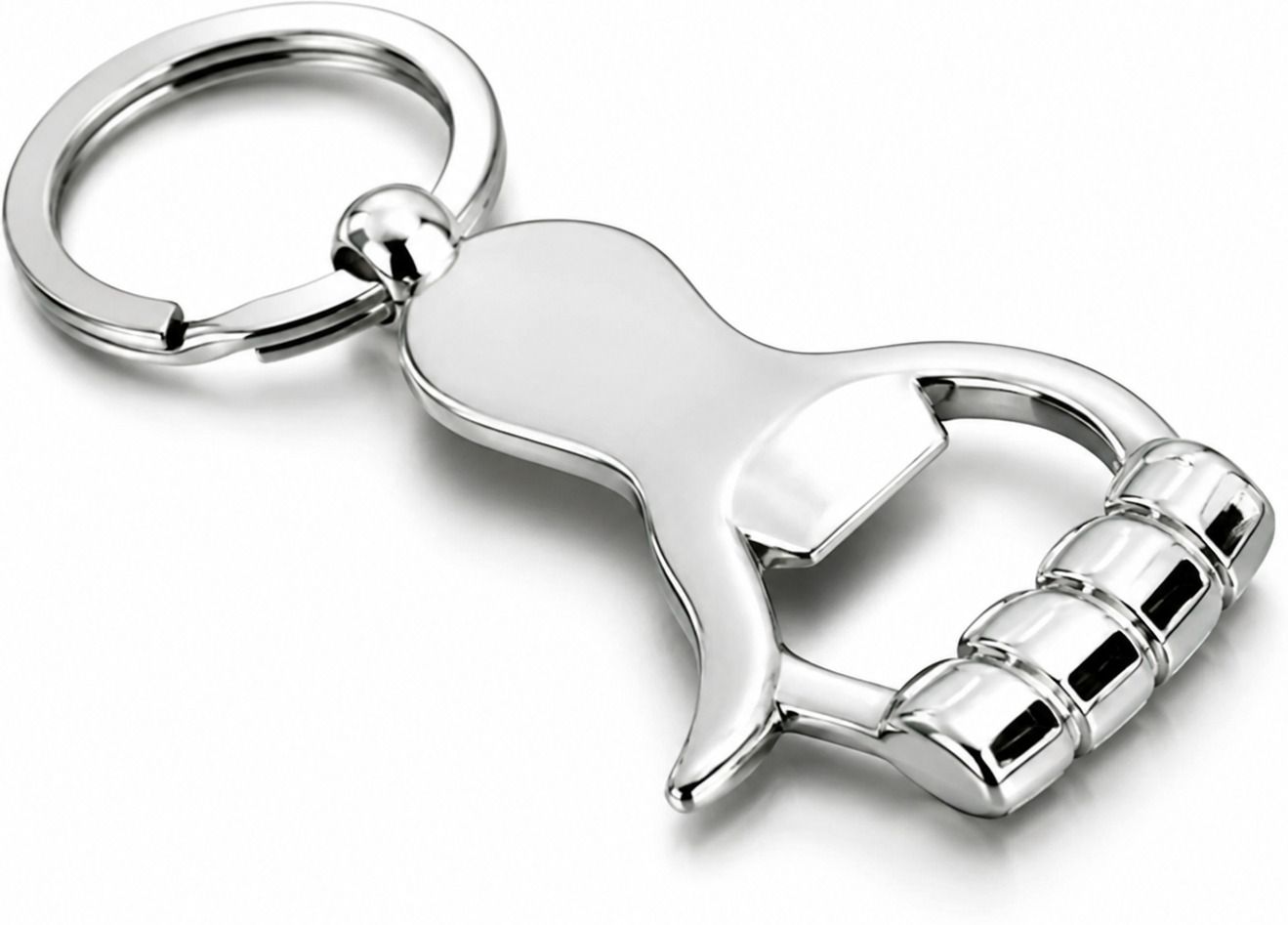 Stainless Steel Bottle Opener Keychain | Compact Multi Purpose Key Ring Key Chain-image-21