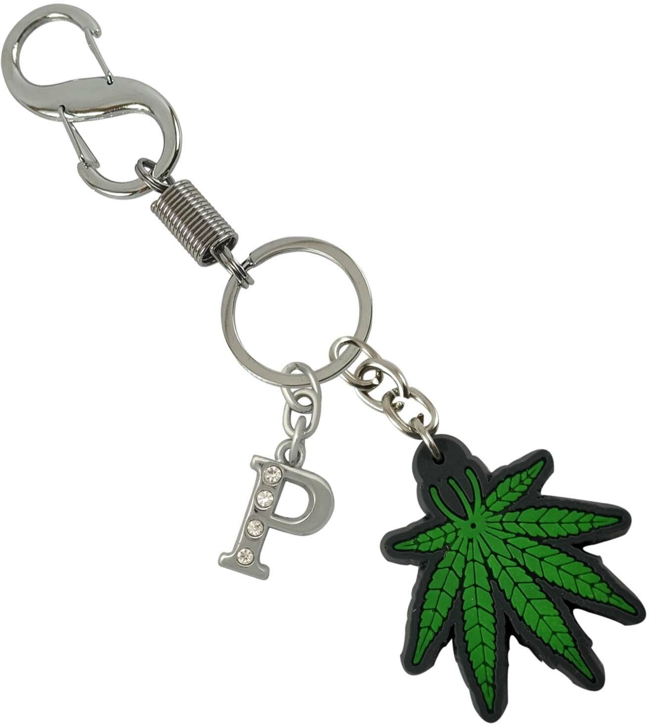 shoky looks Attractive Green Leaf With A Letter Locking Lock Good Quality Locking Carabiner-picture-14