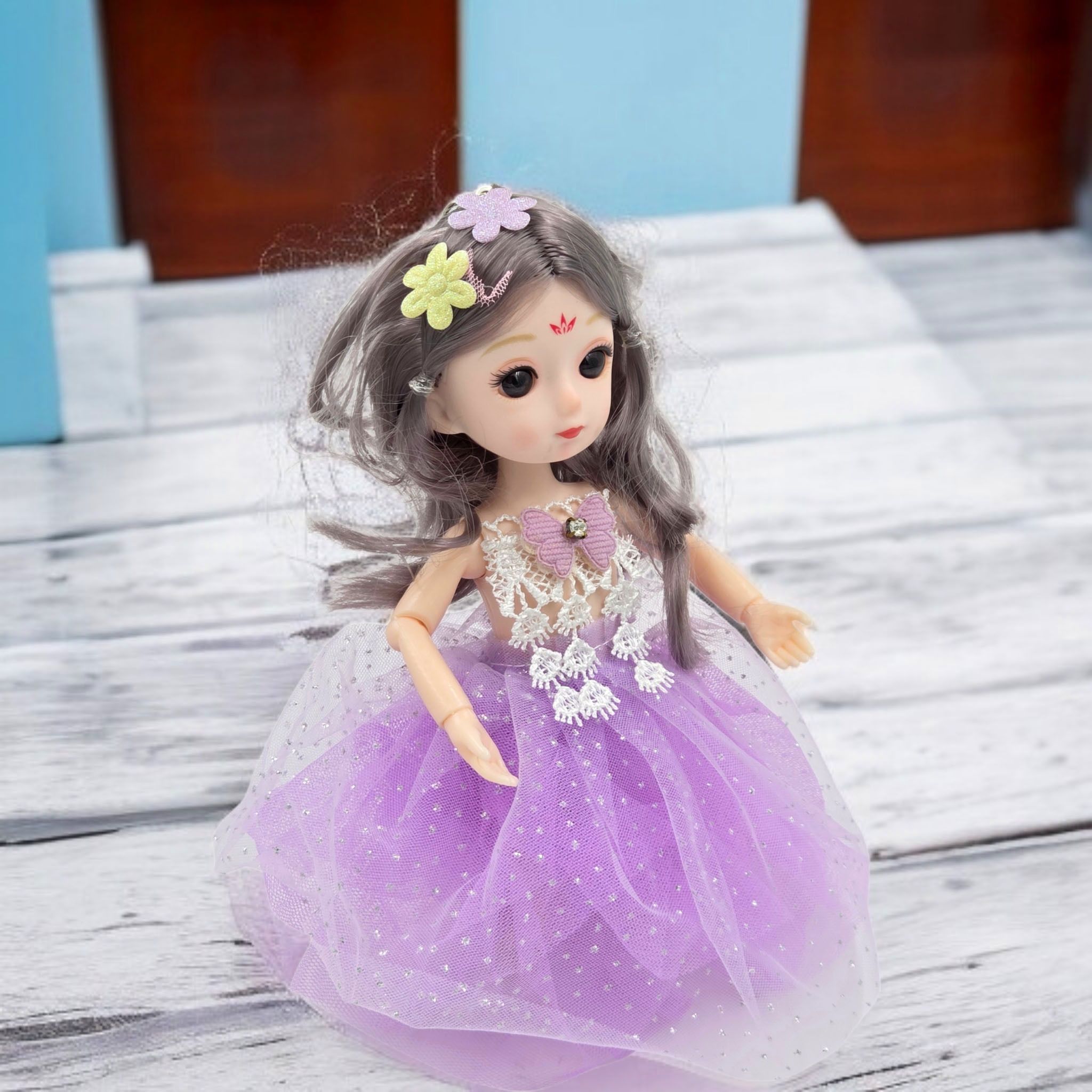 poksi Soft Dress Mini Doll Keyring | Car Mirror Hanging & Gift Item-picture-15