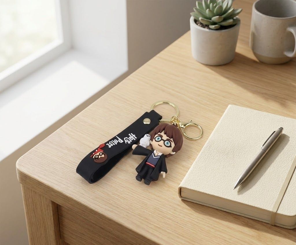 zevro Harry Potter 3D Silicone Keychain with Strap for Keys, Bags & Backpack Key Chain-picture-20
