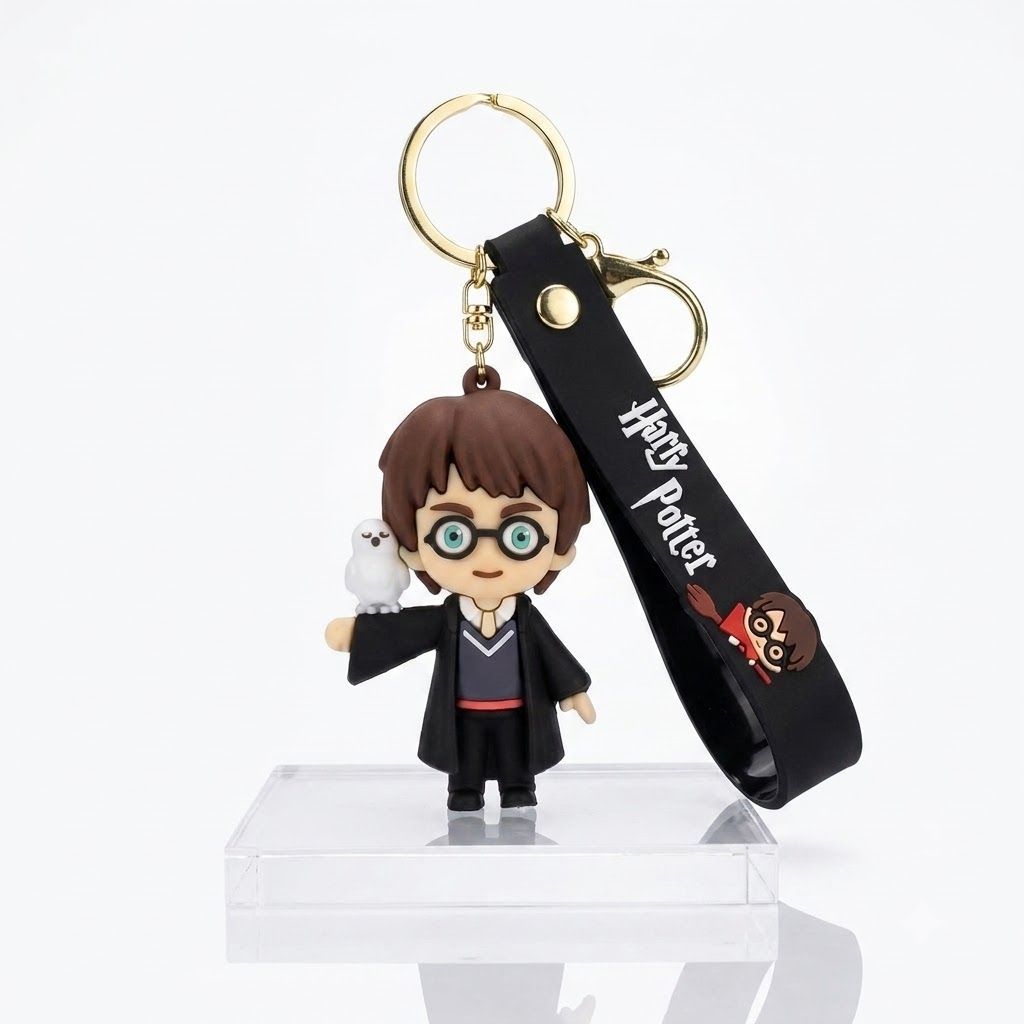 zevro Harry Potter Silicone Hanging Keychain Gift for Fans Key Chain-picture-48