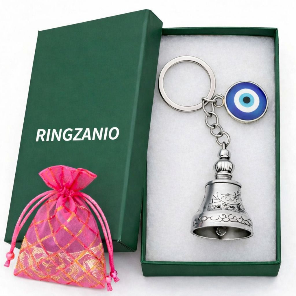 Guardian bell Keychain For Bike Tibetan Bell keyring For Men Good Luck Charm Key Chain-image-26