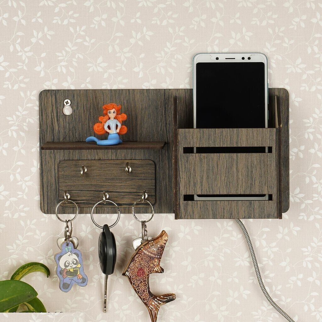 Premium Mobile Stand / key Stand / Key Hanger / Mobile holder / Wood Key Holder-image-7