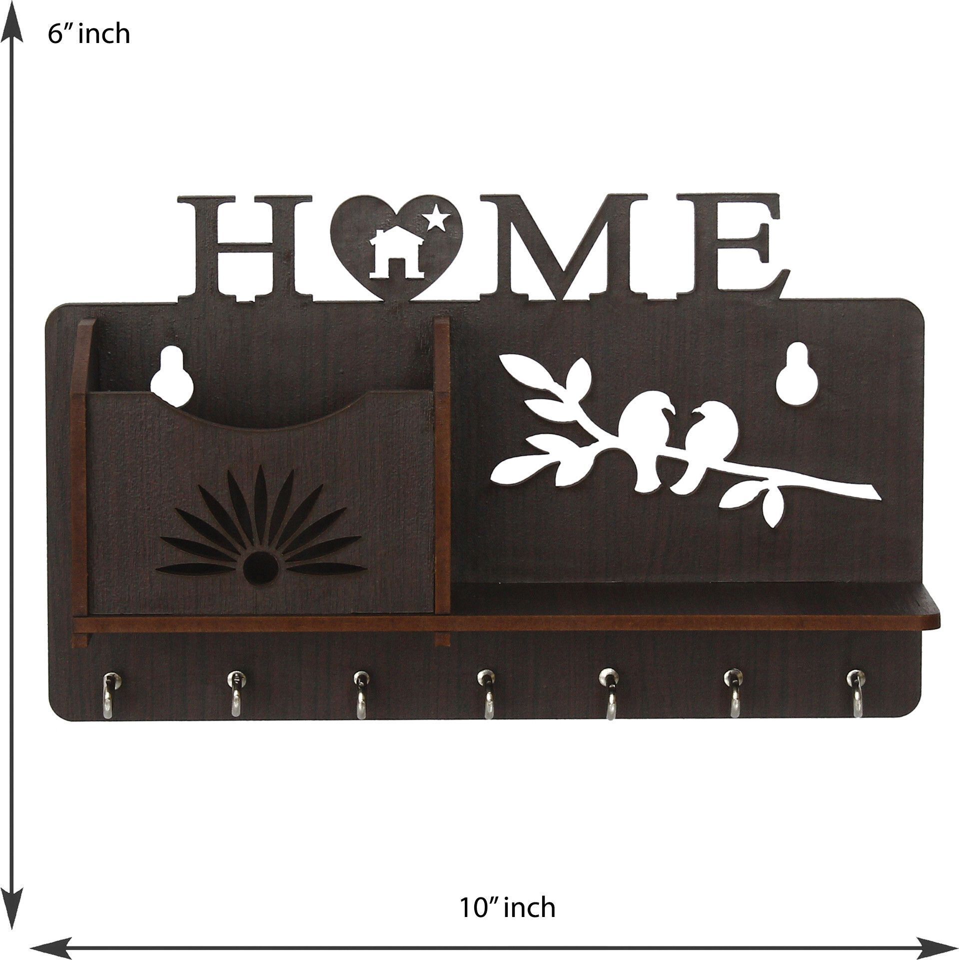 ks collections Multipurpose Wall Key Hanging Stand – Durable Wooden Key Holder for Daily Use Wood Key Holder-picture-27