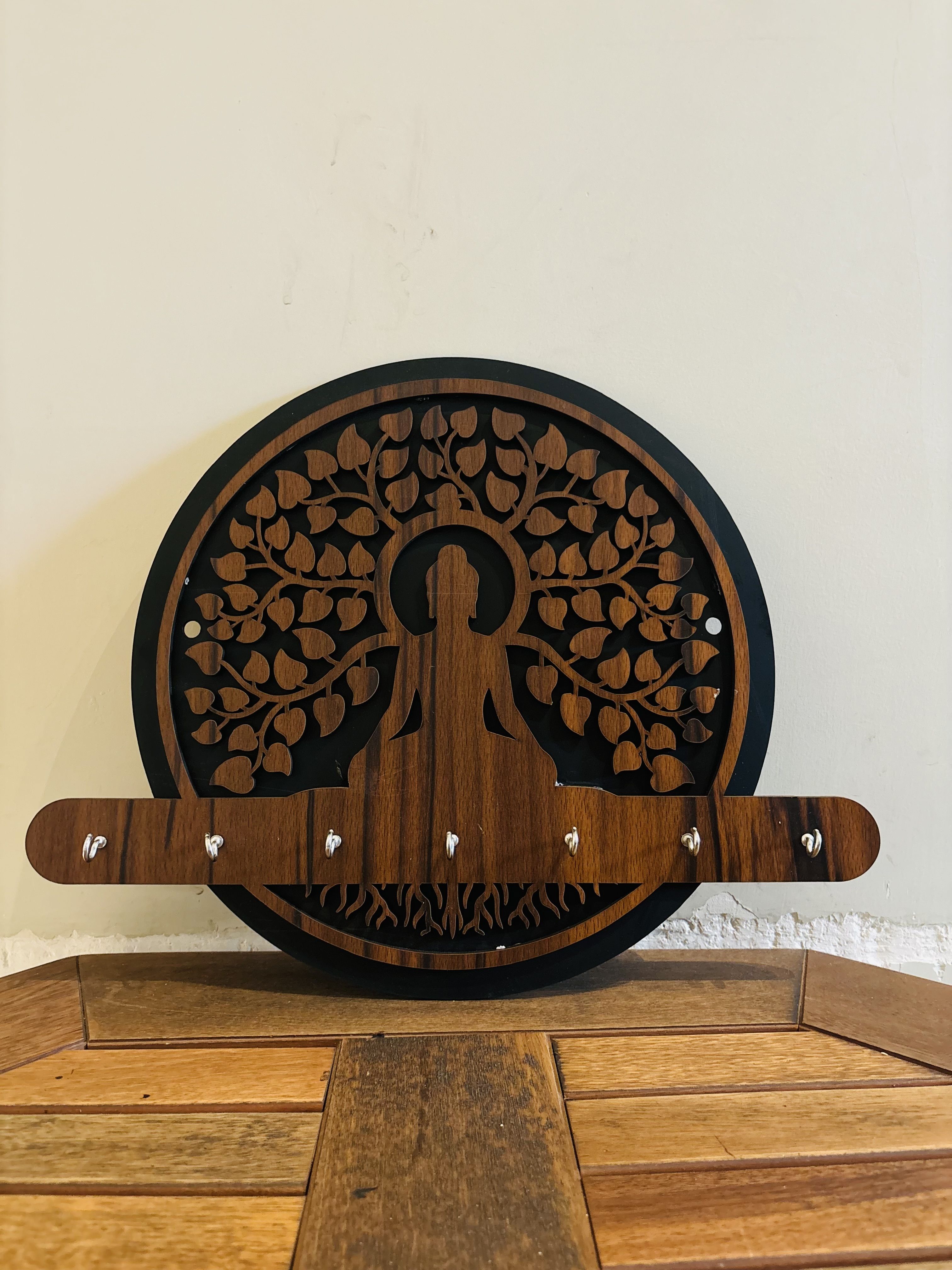akcrafts Buddha wooden key holder-picture-35
