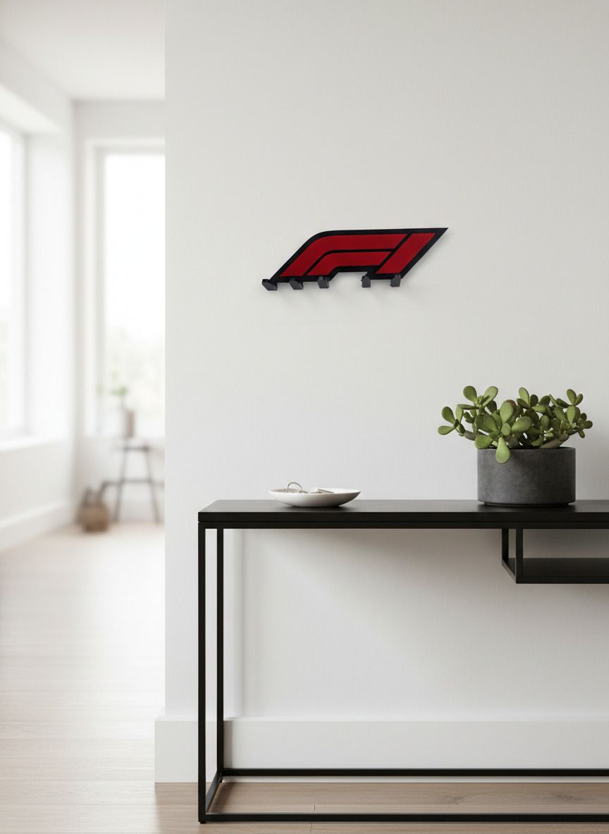 F1 Racing Logo Premium Stylish Wall Mounted for Home & Office Acrylic Key Holder-image-11