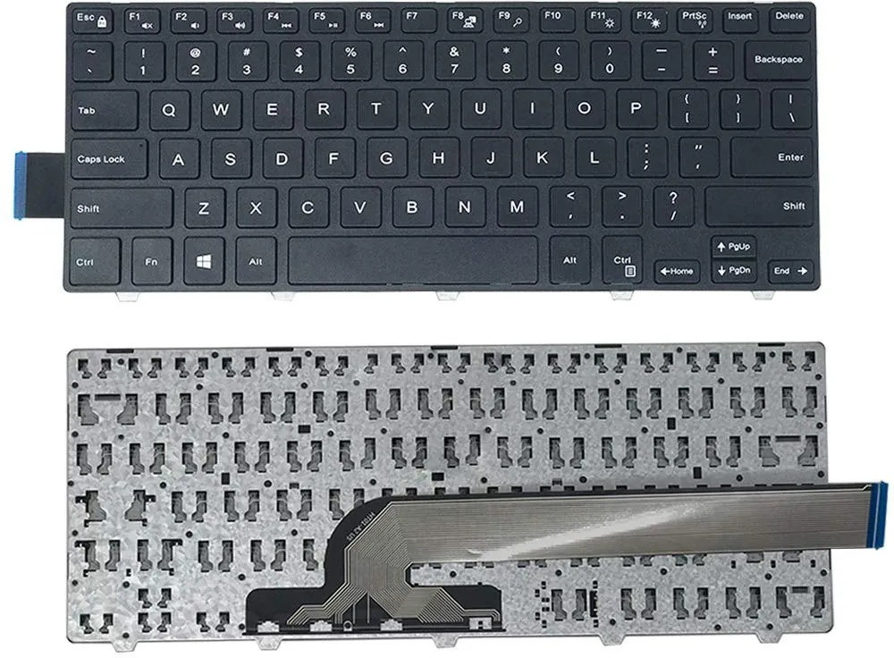 LAPOSYS Dell Inspiron 14 3000 Series 3441 3442 3443 3445 3447 3449 3451 3458 3459 Laptop Keyboard Replacement Key image 1