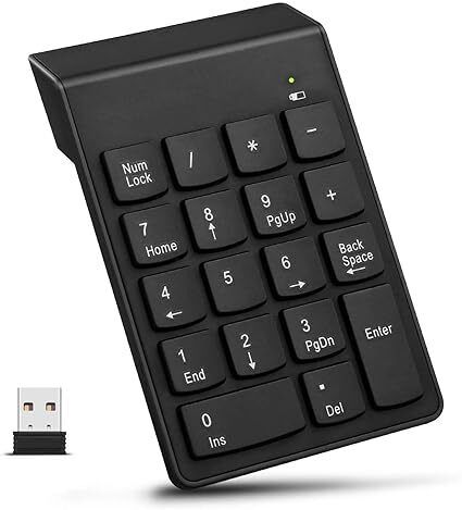 RuhZa 18 Keys Numpad for Laptop PC Notebook Desktop Laptop Keyboard Replacement Key-image-10