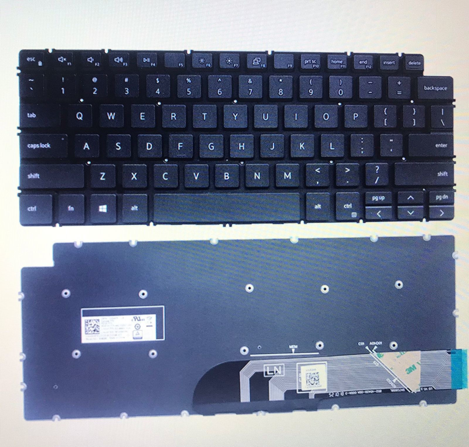 TechSonic for 13-7390 / 13-7391 / 0M0H4C / SN8285BL / 490.0GD07.0L01 / SG-98410-XUA Laptop Keyboard Replacement Key image 1