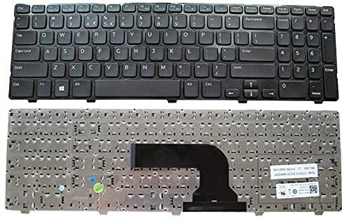 SOLUTIONS-365 COMPATIBLE LAPTOP KEYBOARD FOR Dell Inspiron 15 3521 WITHOUT BACKLIT BLACK US Internal Laptop-size Laptop Keyboard Compatible with Desktop, Laptop, Mac image 1
