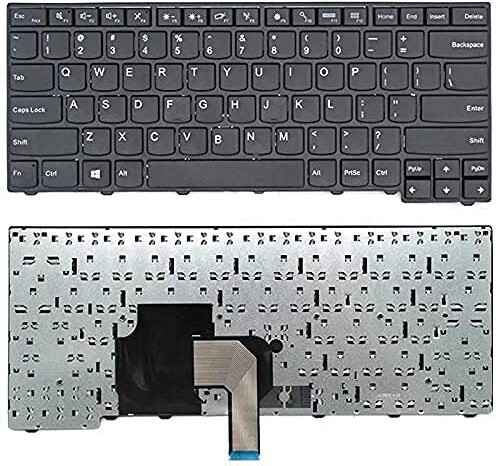 SOLUTIONS-365 COMPATIBLE LAPTOP KEYBOARD FOR Thinkpad E431 WITHOUT BACKLIT BLACK US Internal Laptop-size Laptop Keyboard Compatible with Desktop, Laptop, Mac image 1