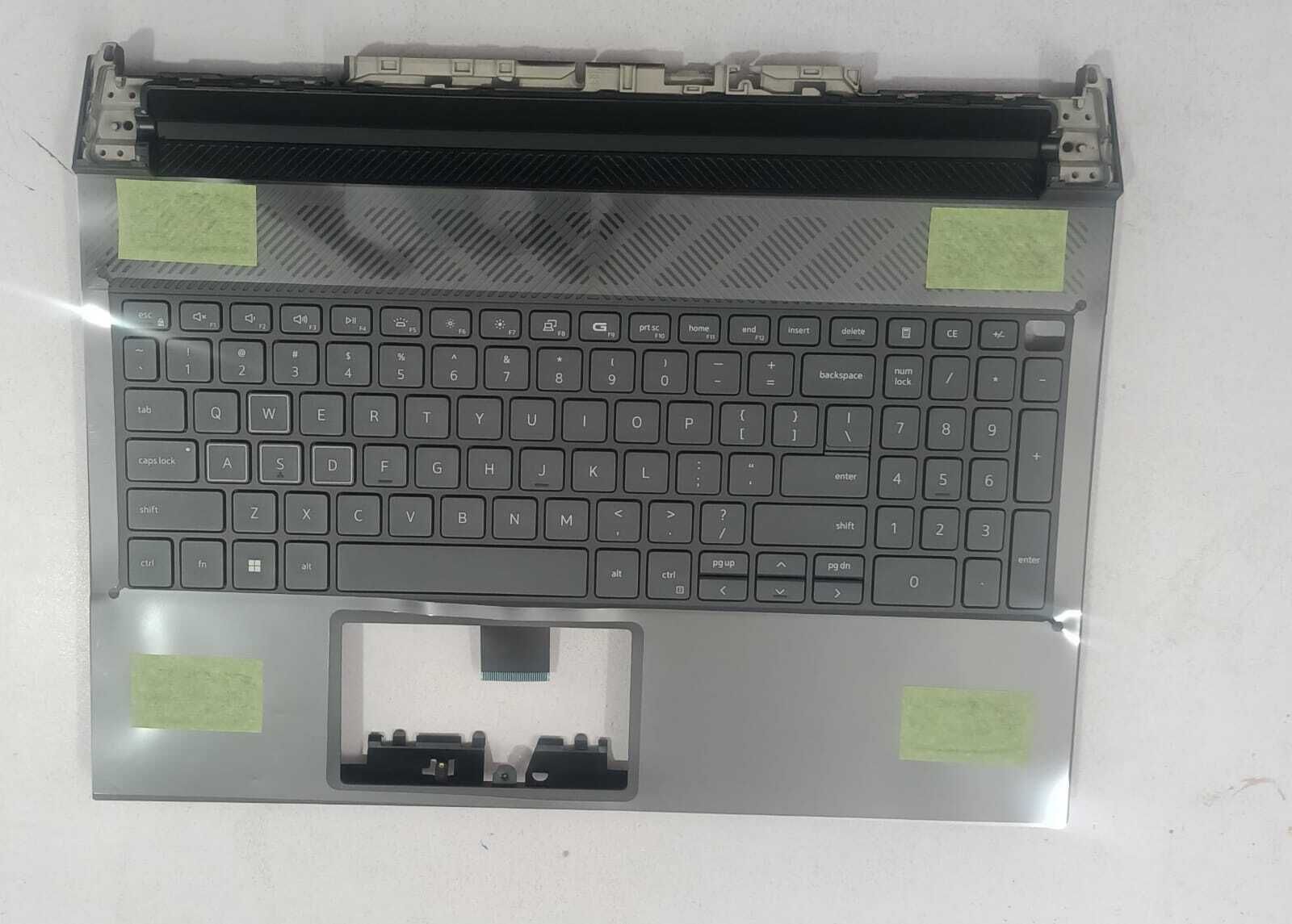 DJEnterprises Palmrest for DELL G15 5530 5535 025CCM Palmrest Backlit English Keyboard Black Laptop Keyboard Replacement Key-image-32