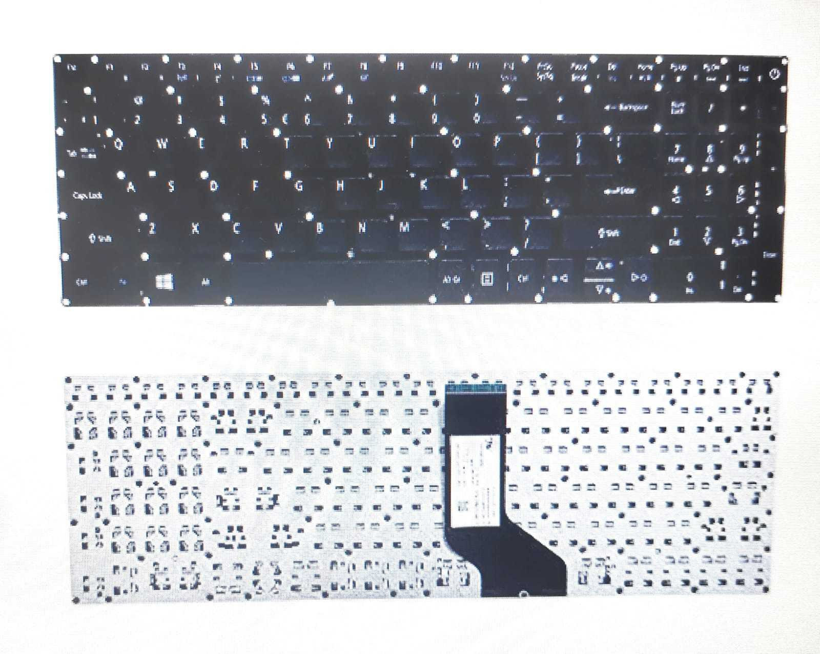 TechSonic Laptop keyboard for E5-574TG / E5-575 / E5-575G / E5-752 / E5-773 Laptop Keyboard Replacement Key image 1